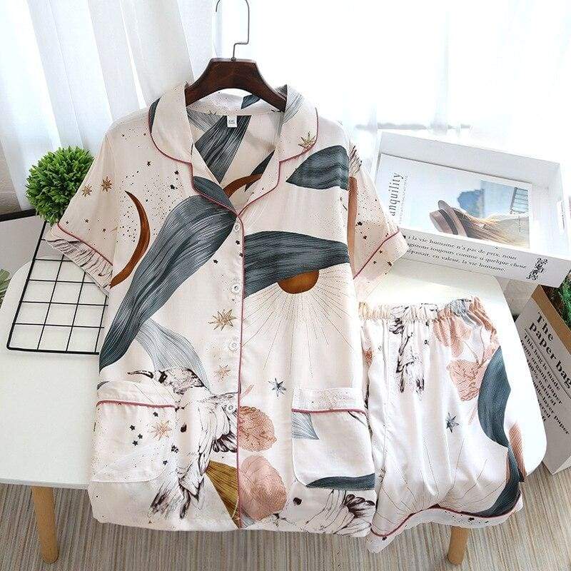 100% Cotton Women Long-Sleeved Trousers Ladies Pajamas - MinoExpress