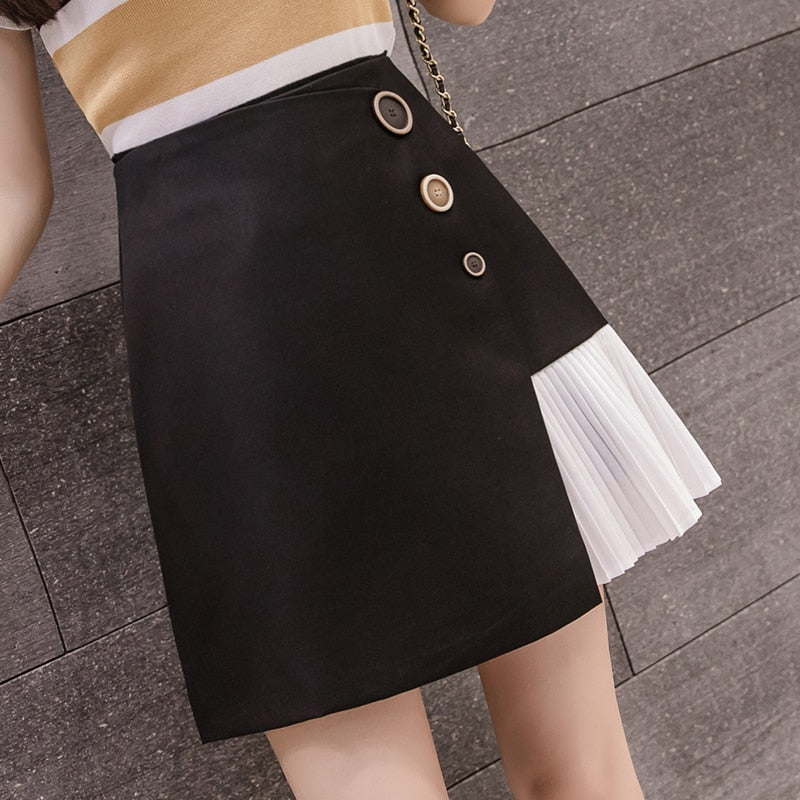 Women High Waisted Short Skirt Casual Short Mini Skirts Plus Size