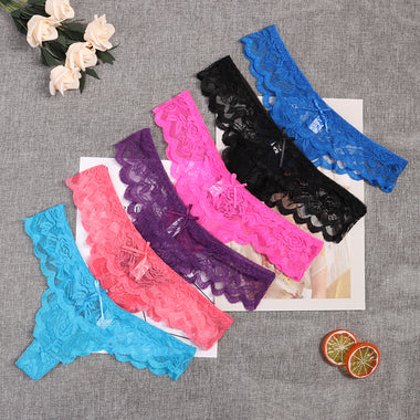 Adjusted Cozy Lace Briefs G Thongs Underwear Lingerie For Women