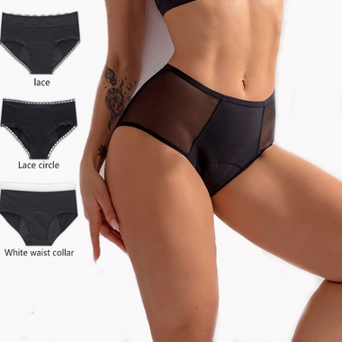 Leak Proof Menstrual Panties Heavy Absorbency Four-Layer Leakproof Women Period Underswear
