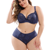 Lace Plus Size Bra Set