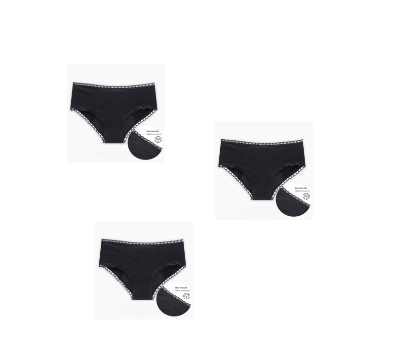 Leak Proof Menstrual Panties Heavy Absorbency Four-Layer Leakproof Women Period Underswear
