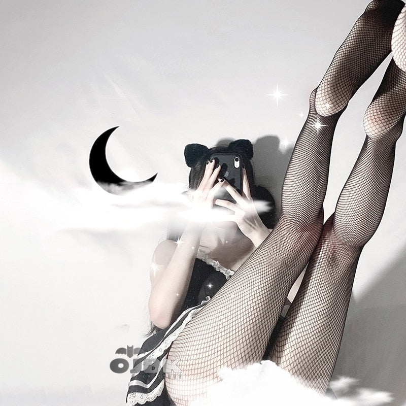 Women Sexy Fishnet Pantyhose Mesh Transparent Slim Party Club Stocking