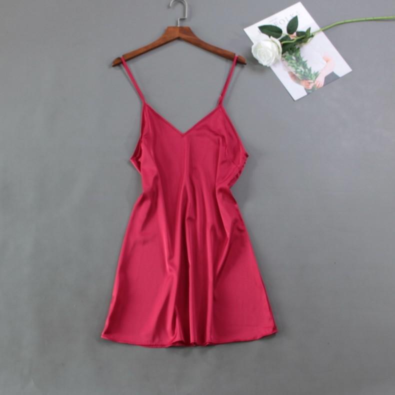 Women Satin Lace Sleepwear 2 PCS Nightgown Sexy Robe Set Bridesmaid Intimate - MinoExpress