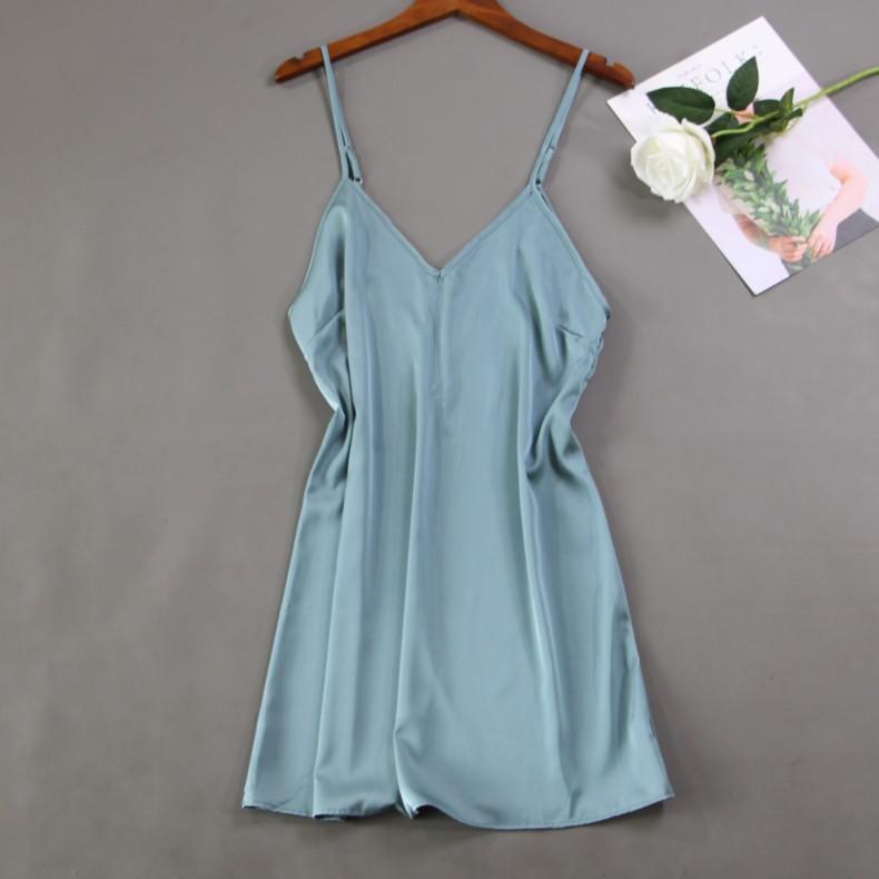 Women Satin Lace Sleepwear 2 PCS Nightgown Sexy Robe Set Bridesmaid Intimate - MinoExpress