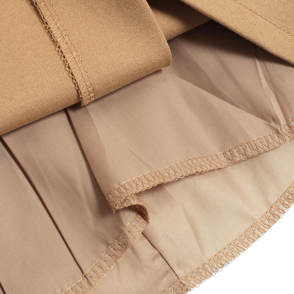 Women Mini Short Skirt Solid Button High Waist Bottom