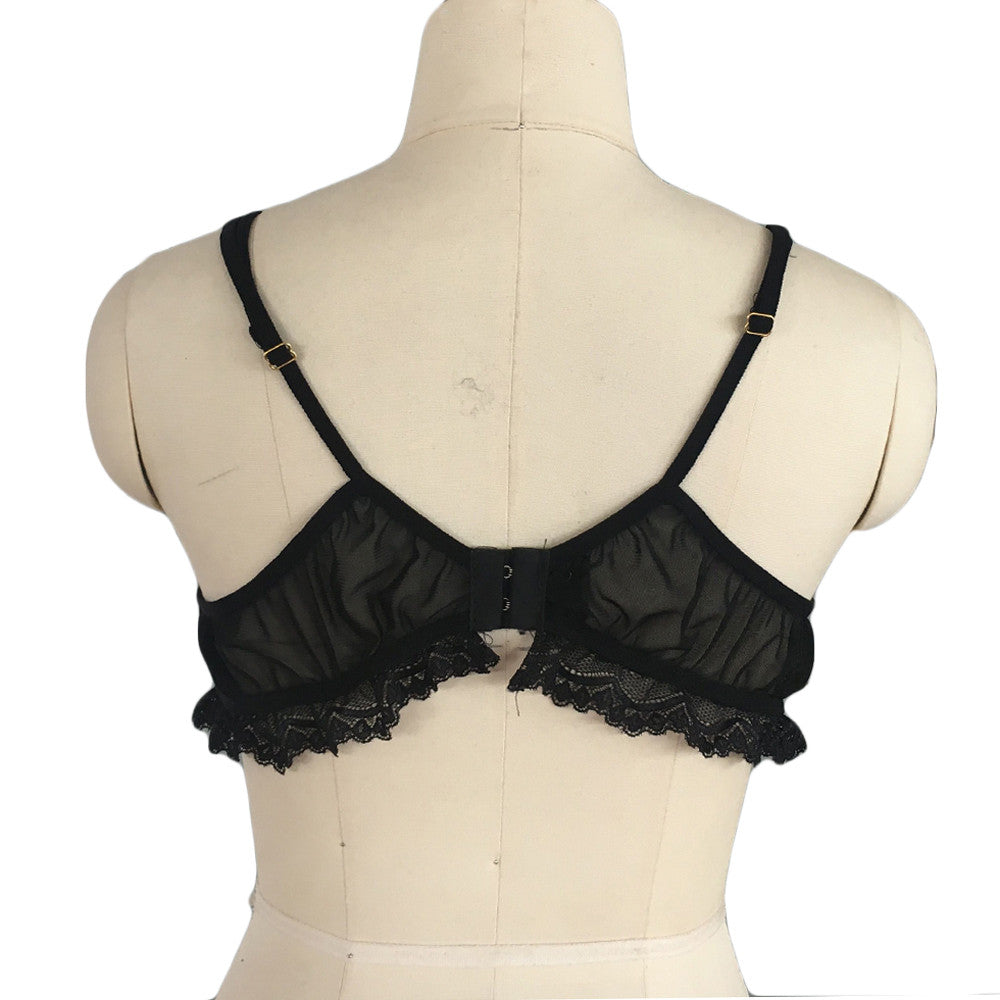 Sexy See-Through Enlarged Bra And Bra