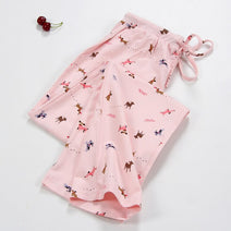 Women Sleep Bottoms 100% Cotton Pajama Pants Comfortable Pantalon