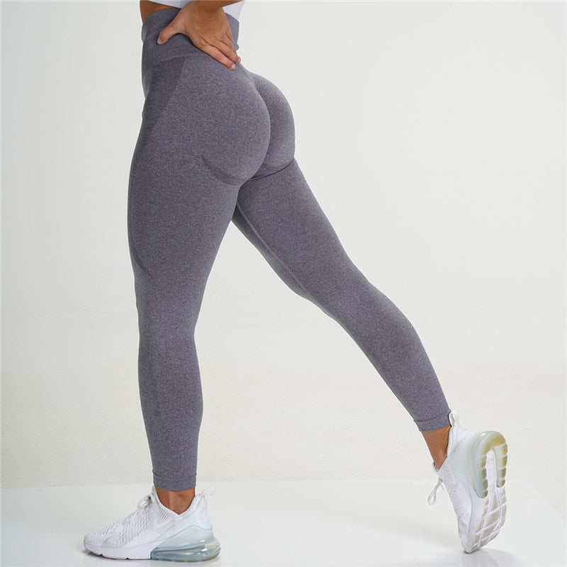 Women Seamless Pants Workout Gym High Waist Fitness Sports Butt Booty Leggings