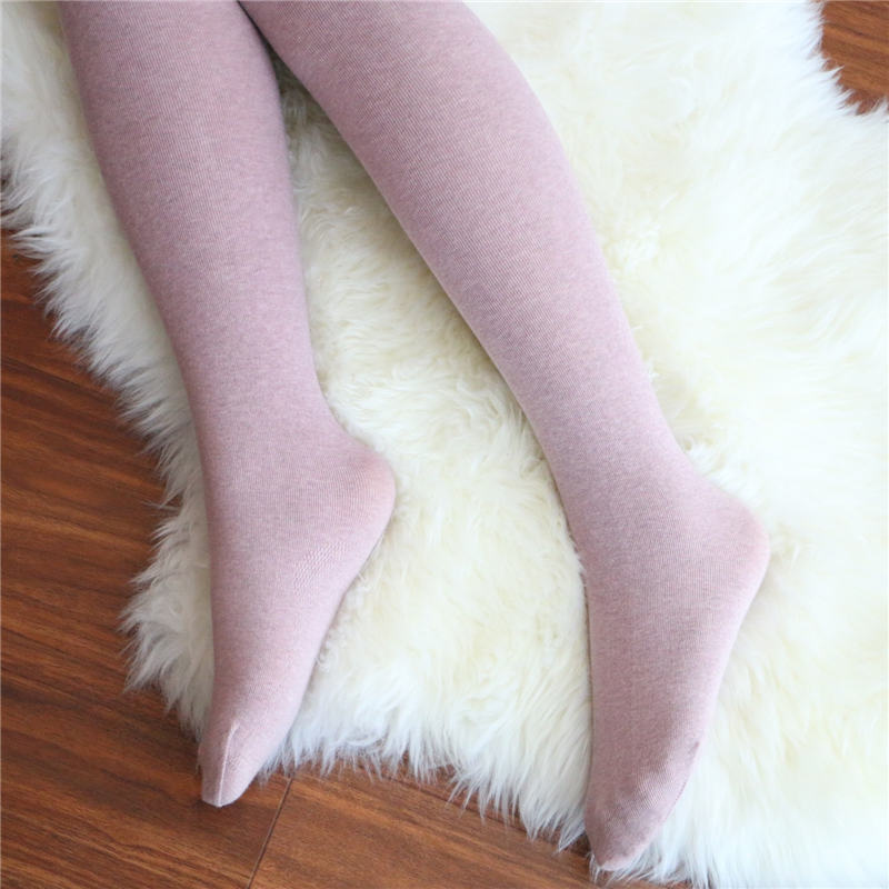 Warm Pantyhose Tights High Elastic Waist Thick Stockings Tights Female Striped Pantyhose 16 Solid Color Autumn Winter Tights