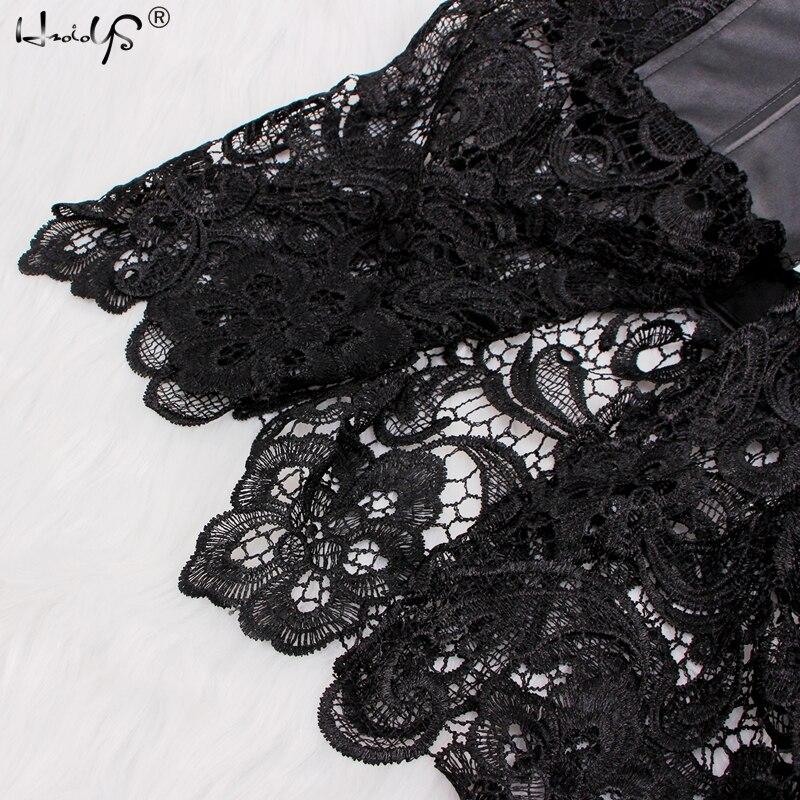 Women Hot Club Dress Sexy Clubwear Plus Size Leather Corset Dress Lace Nightgown - MinoExpress