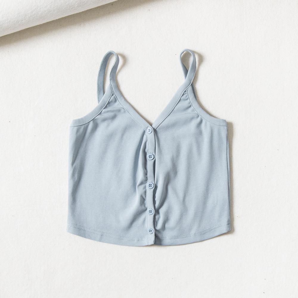 Women Camis Cropped Shirt Solid Basic Slim Top