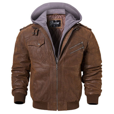 Men Warm Genuine Leather Jackets