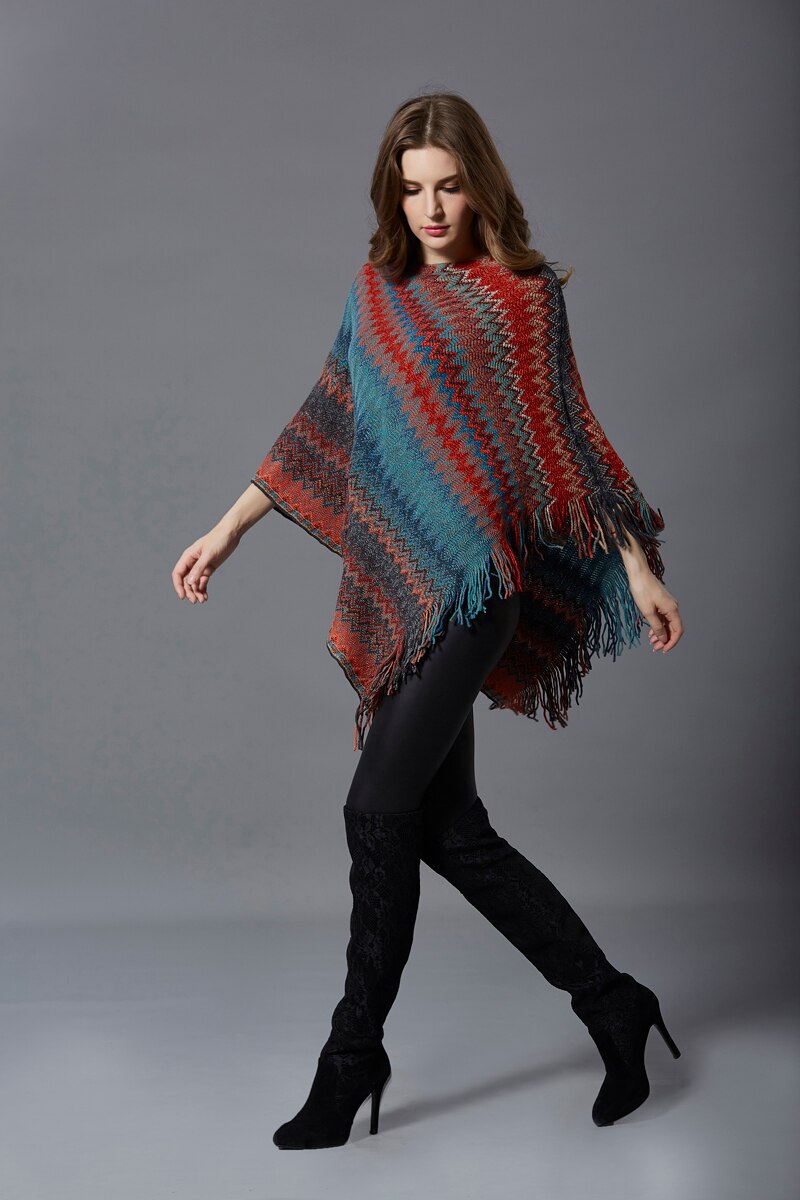 Women Vintage Ethnic Cloaks Hoodie Capes Floral Embroidery Chic Poncho Capes